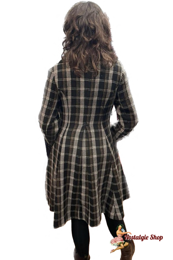 Hell Bunny - Brooklyn Mantel in Tartan Muster