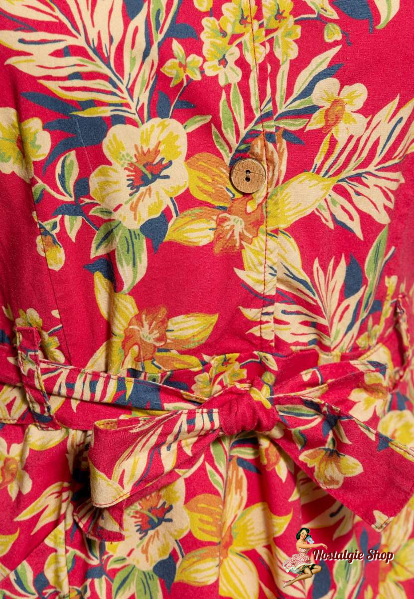 Queen Kerosin - Swingdress Hawaii Red