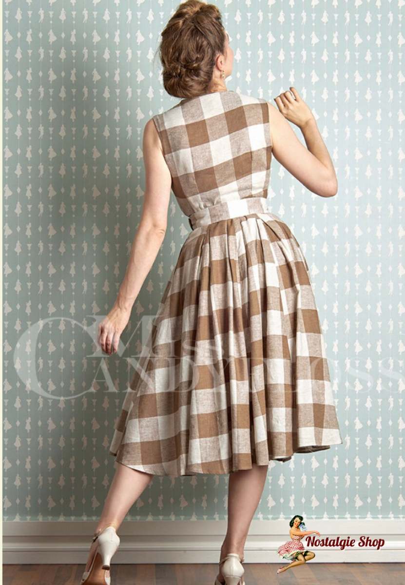 Miss Candyfloss - Marcella-Sadie Checkered button dress