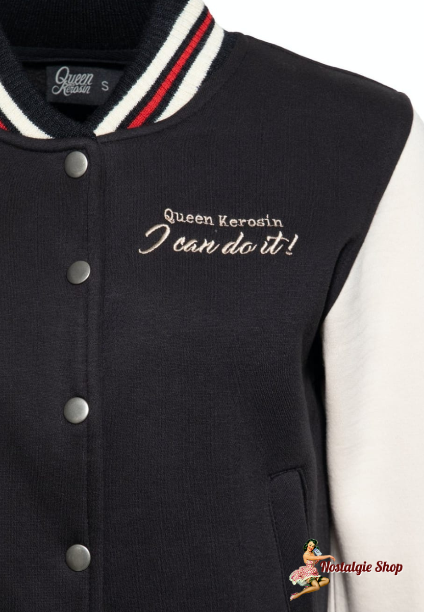 Queen Kerosin - COLLEGE SWEATJACKE «I CAN DO IT»