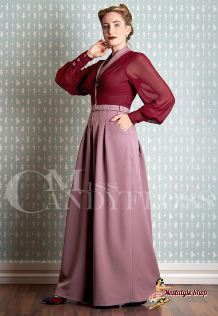 Miss Candyfloss - Morna-Bo Signature jumpsuit with sheer bishop sleeves