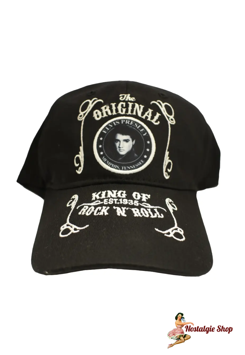 Direkt aus Memphis - Elvis Cap - Blk & Wht Est.