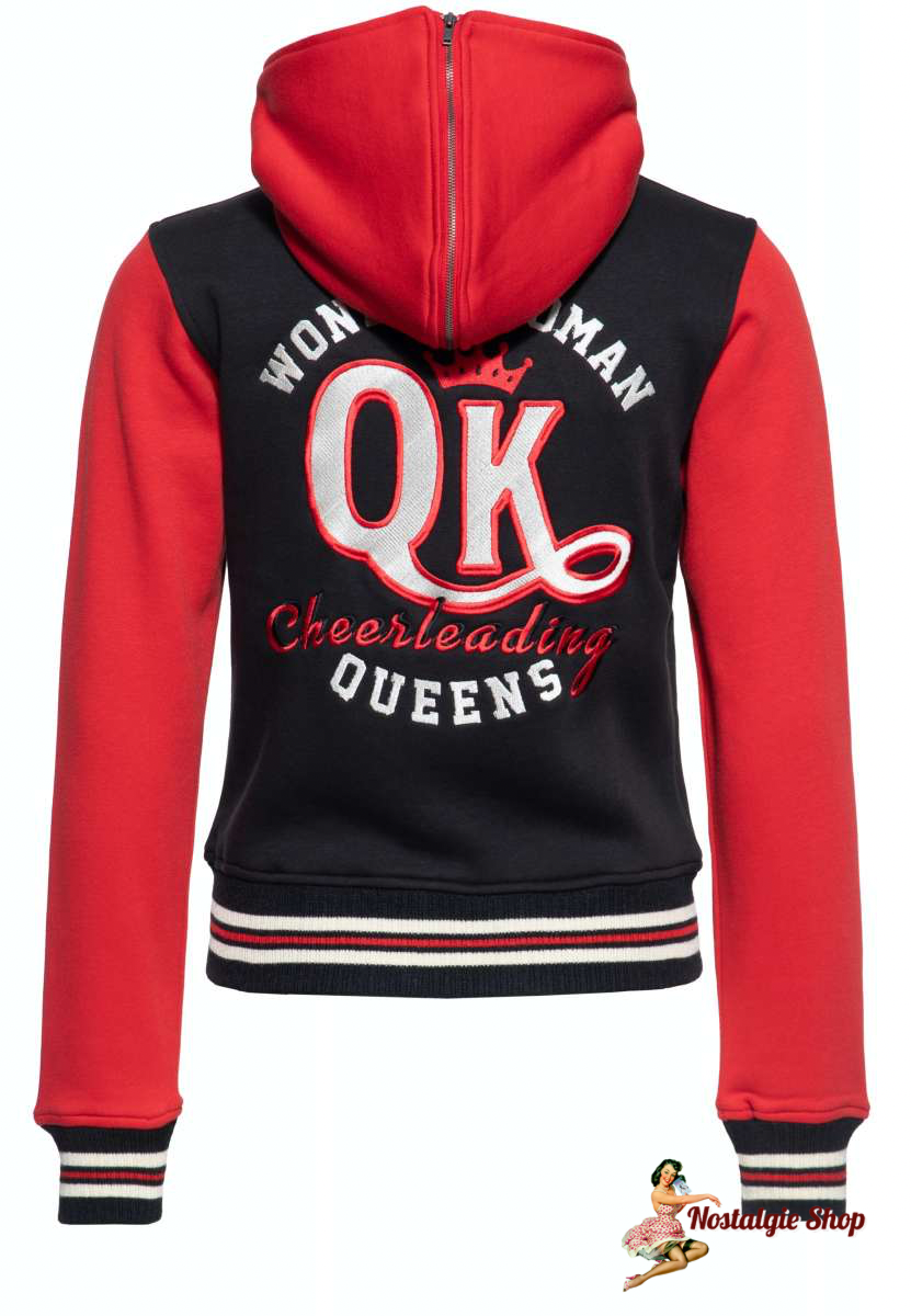 Queen Kerosin - COLLEGE SWEATJACKE »WONDER WOMAN« nur XS