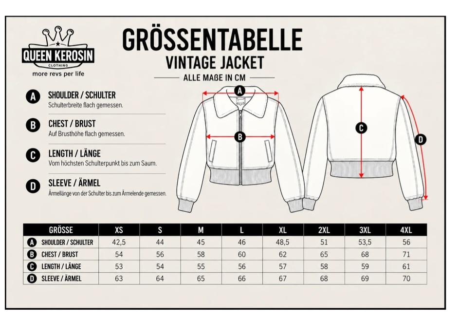 Queen Kerosin - Flanelljacke in Rot