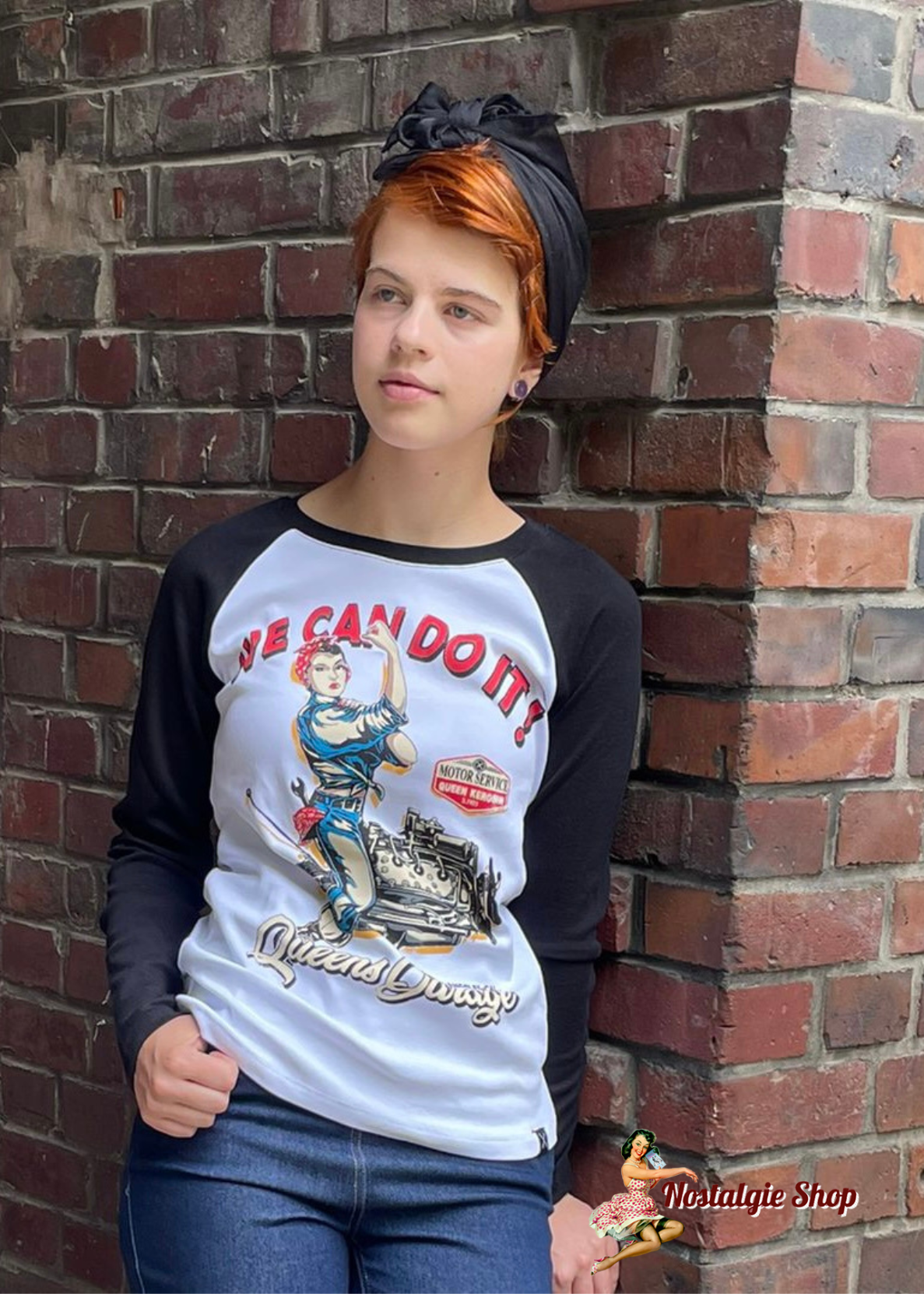 Queen Kerosin  - RAGLAN LONGSLEEVE „We can do it“