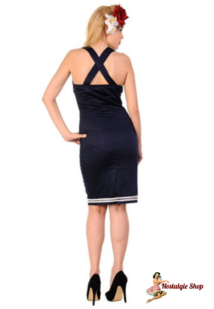 Banned - Sailor Pencil Dress,50s Maritim
