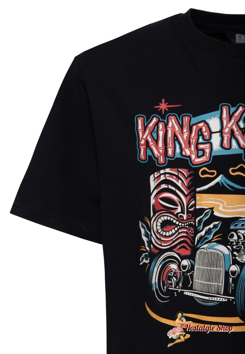 King Kerosin - T-Shirt 'Tiki' in Schwarz