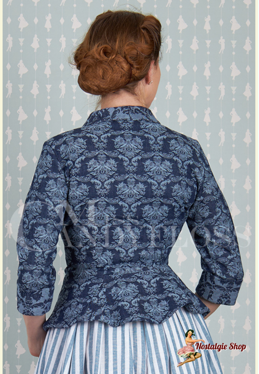 Miss Candyfloss - Medina-Lee Figure-fitted denim blazer