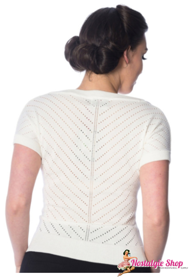 Banned Stricktop Patricia Pointelle mit Schleife