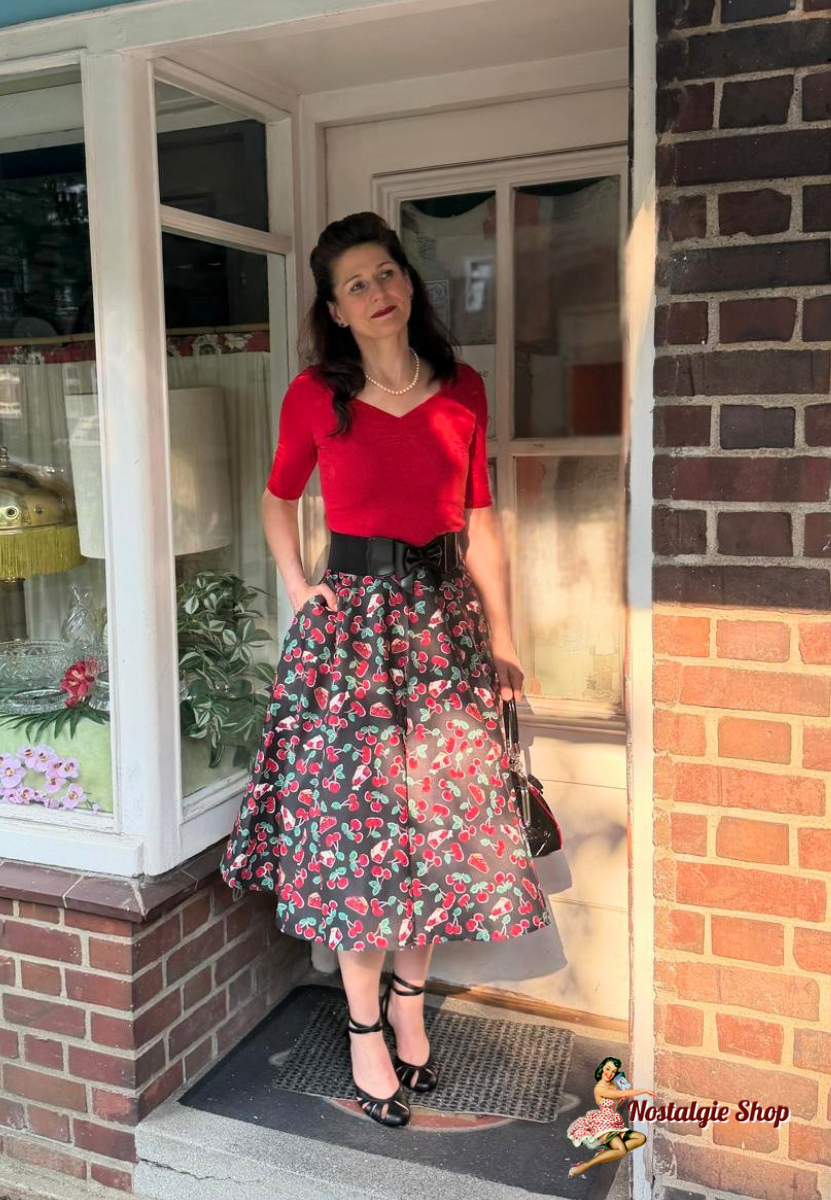 Lindy Bop - Christine Cherry Skirt