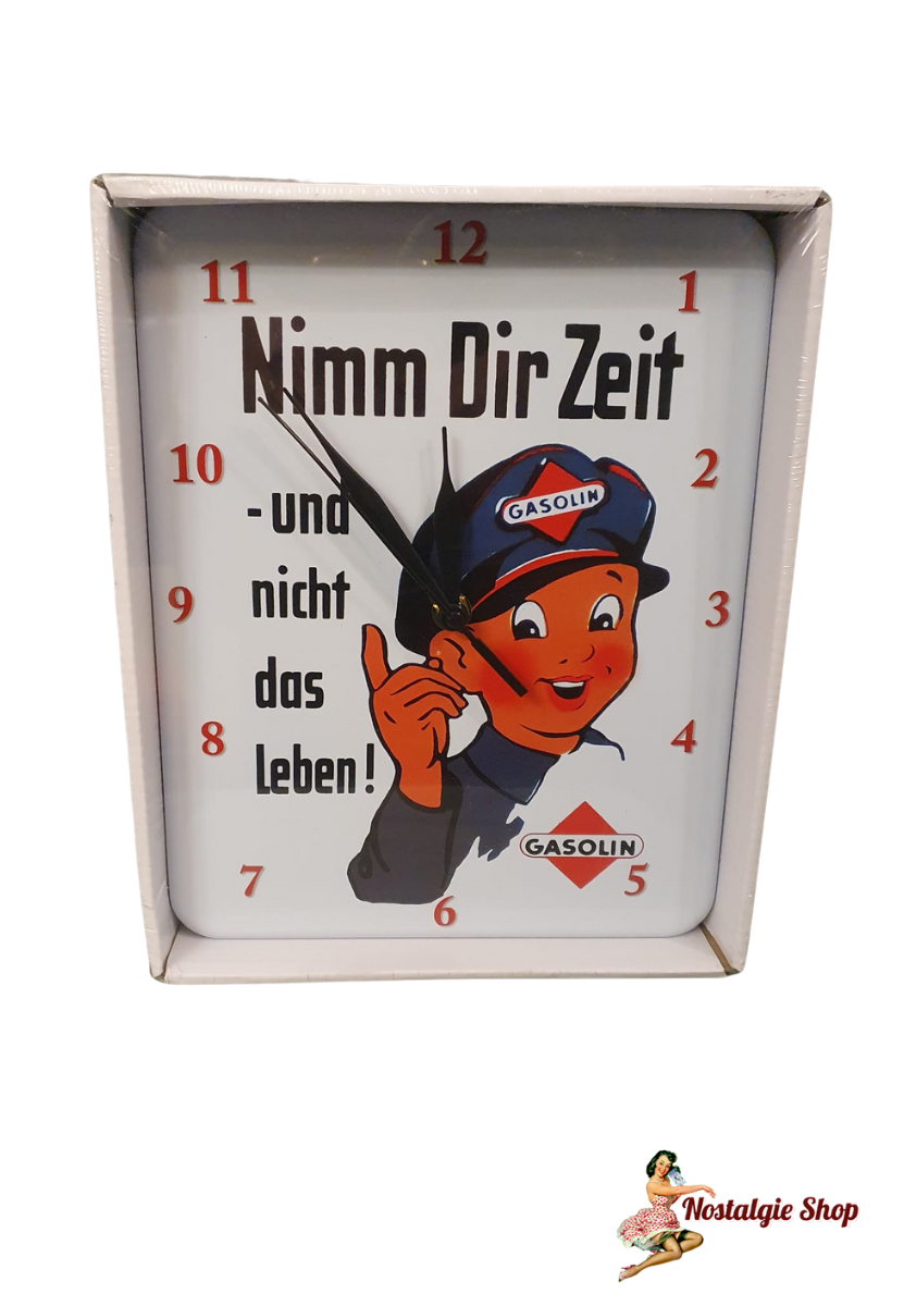 Blechschild Wanduhr NEU- - Verschiedene 50s Motive