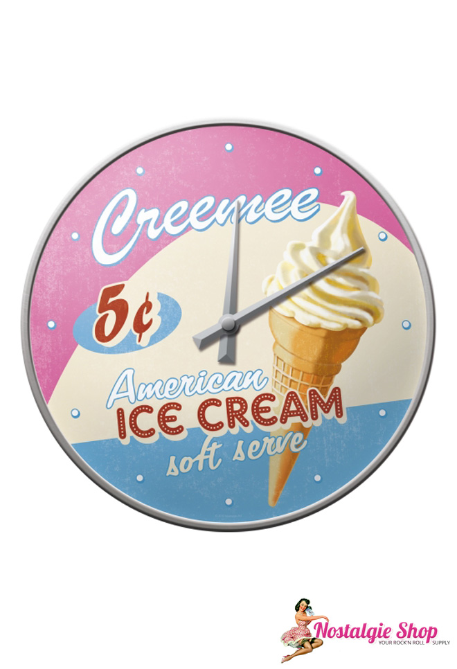 Nostalgic Art Wanduhr American Ice Cream