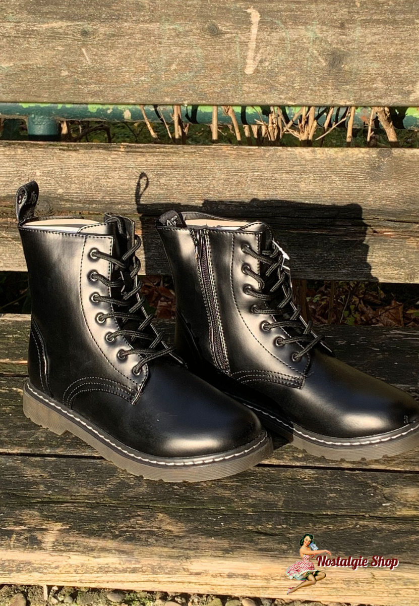 4 Farben Knightsbridge London - Dark Creationz 7 Loch DC Boots