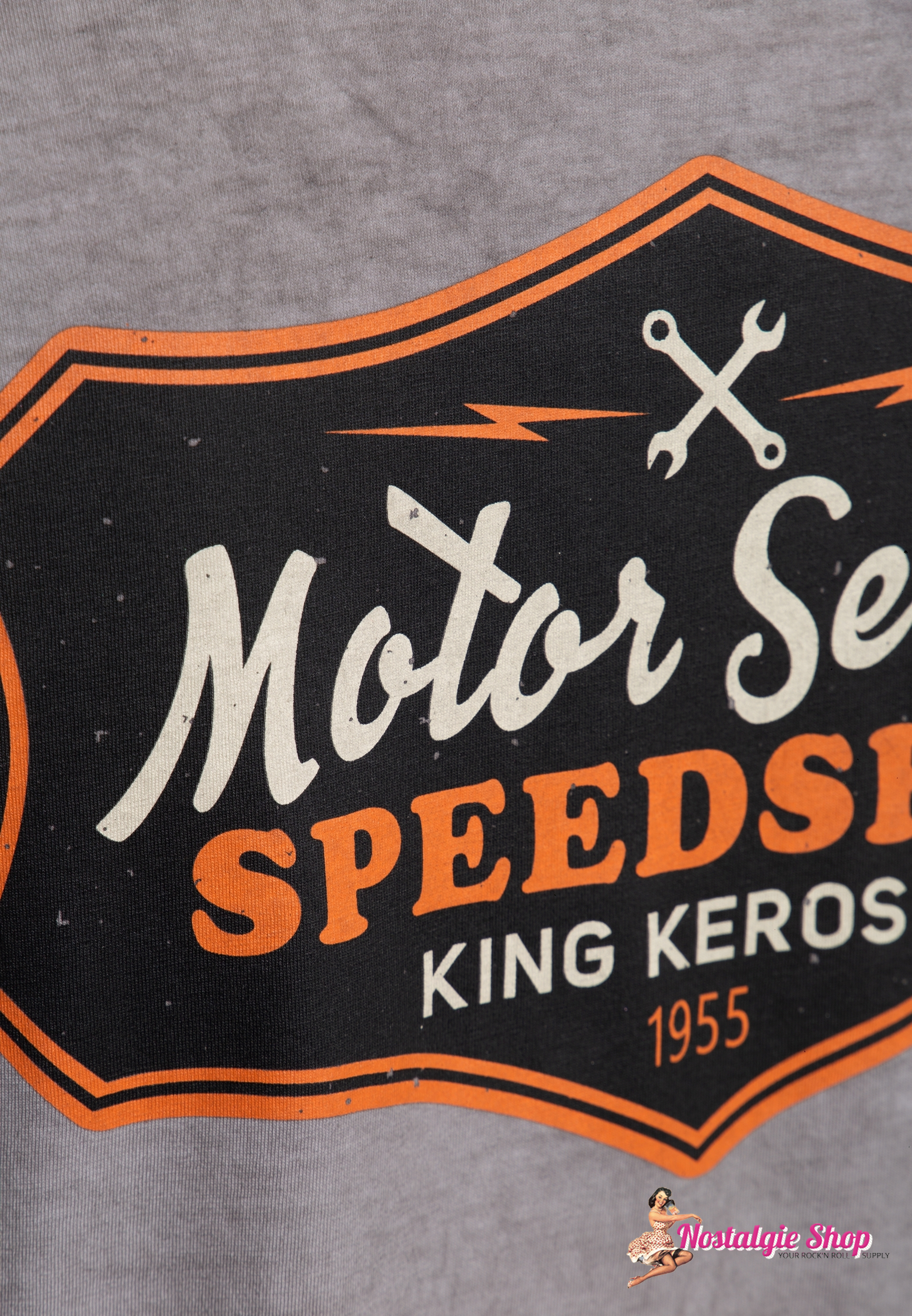 King Kerosin - inside oilwashed Longsleeve Hemd - Motor Service Speedshop