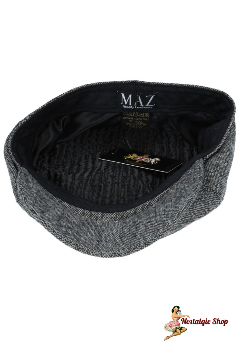Maz - Salt & Pepper Flat Cap