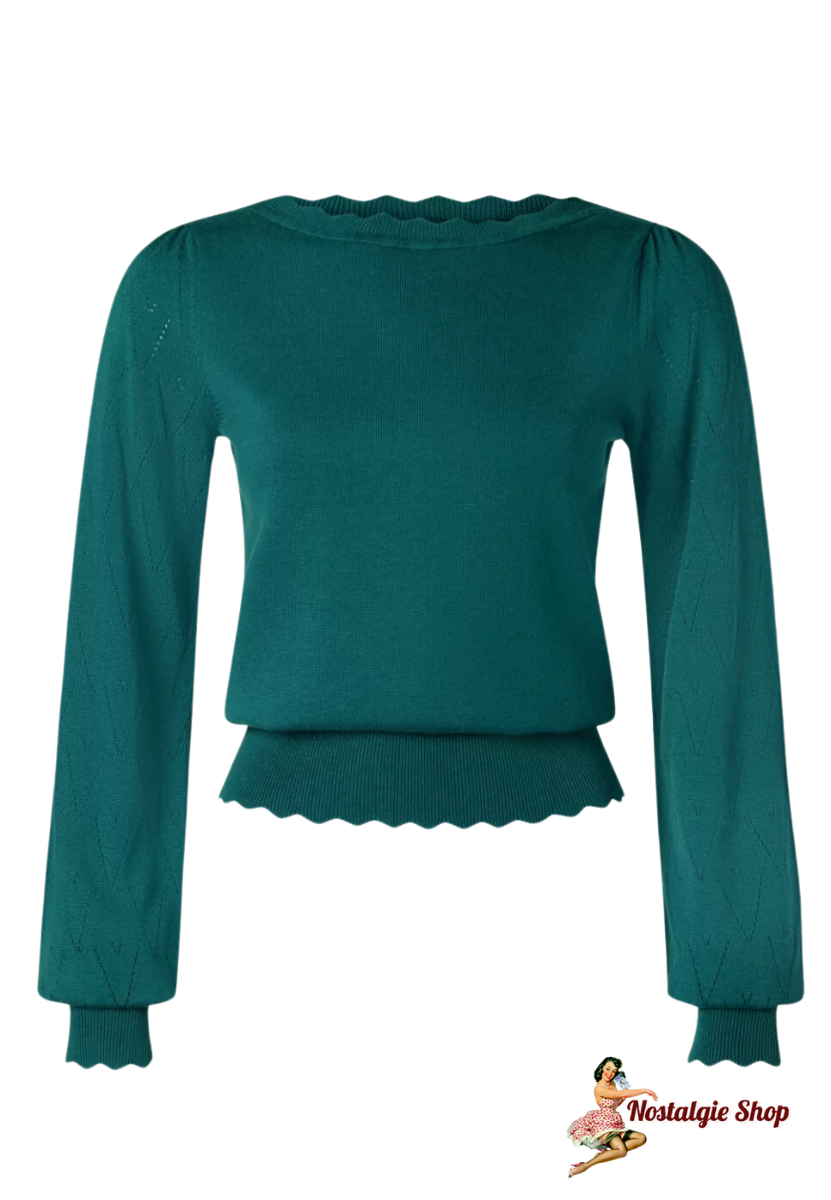 Banned - Scarlet Pullover grün & magenta