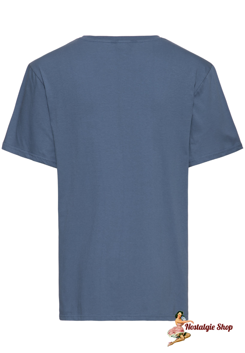 King Kerosin - T-SHIRT 'SALT LAKE' IN BLUE