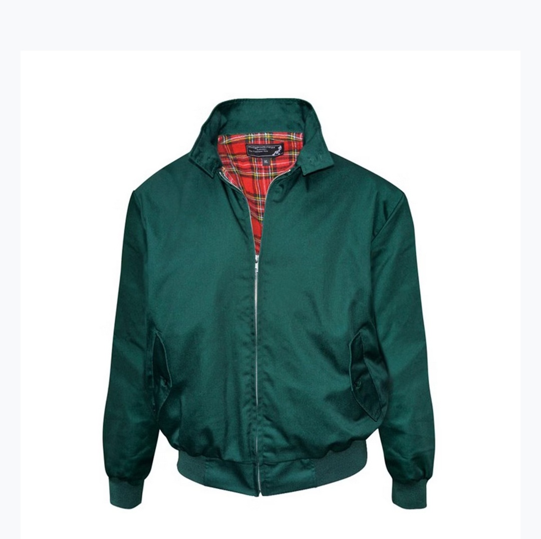 Harrington Jacke - flaschengrün Oldschool Farbe