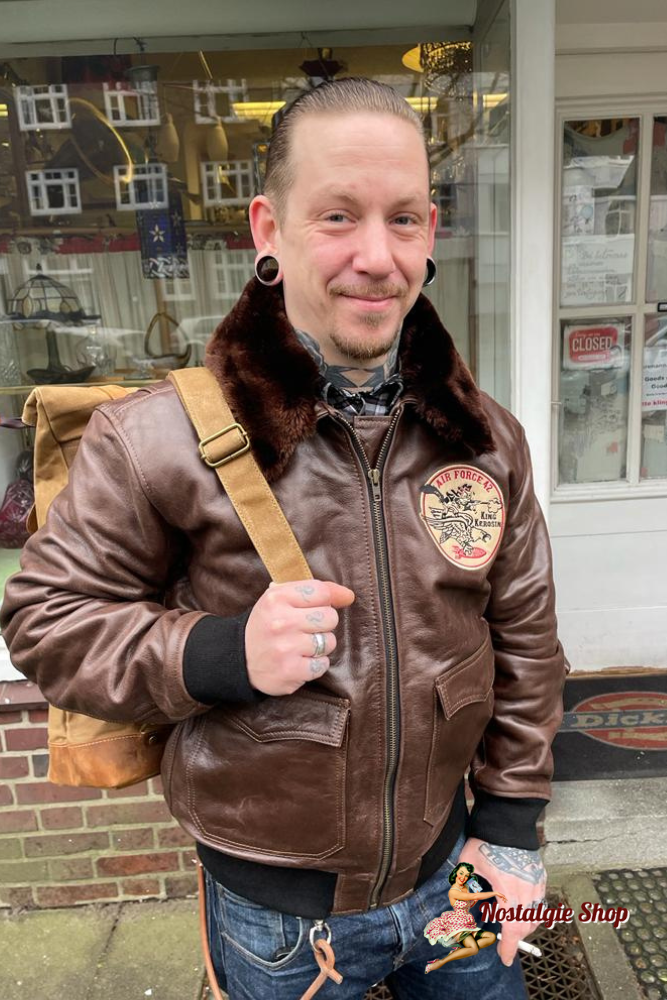 King Kerosin - Fliegerjacke aus Rindsleder
