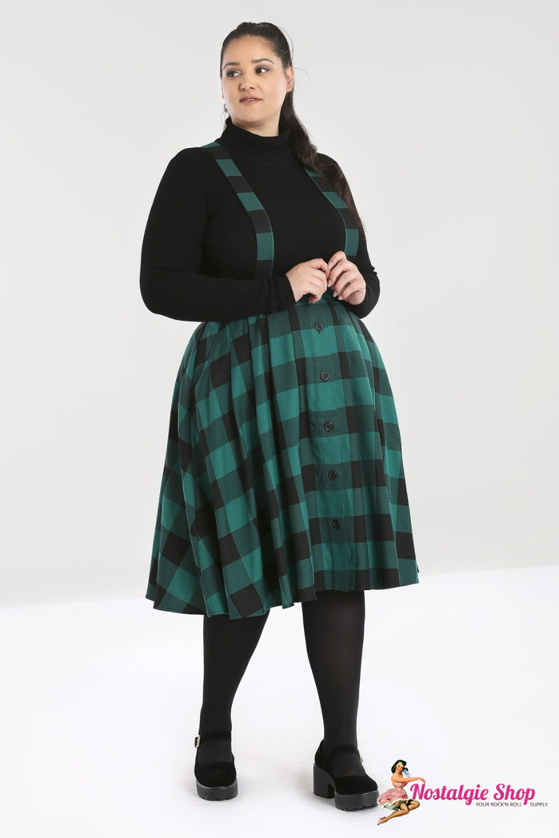 Hell Bunny Teen Spirit Pinafore Swingrock mit Trägern