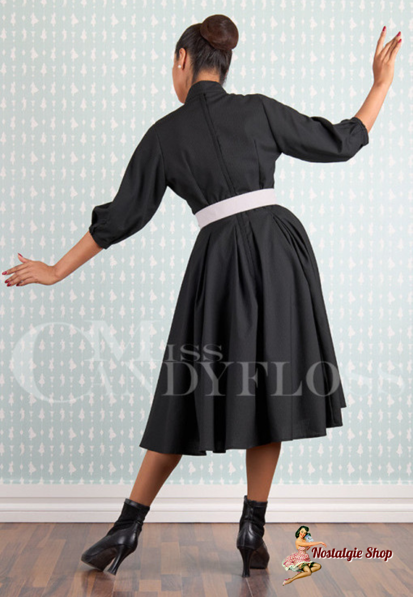 Miss Candyfloss - Emilie-Lou All striped tie-blouse dress