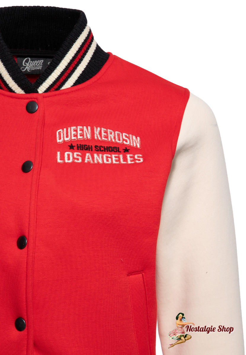 Queen Kerosin - Collegejacke Road Runner - High School» Rot