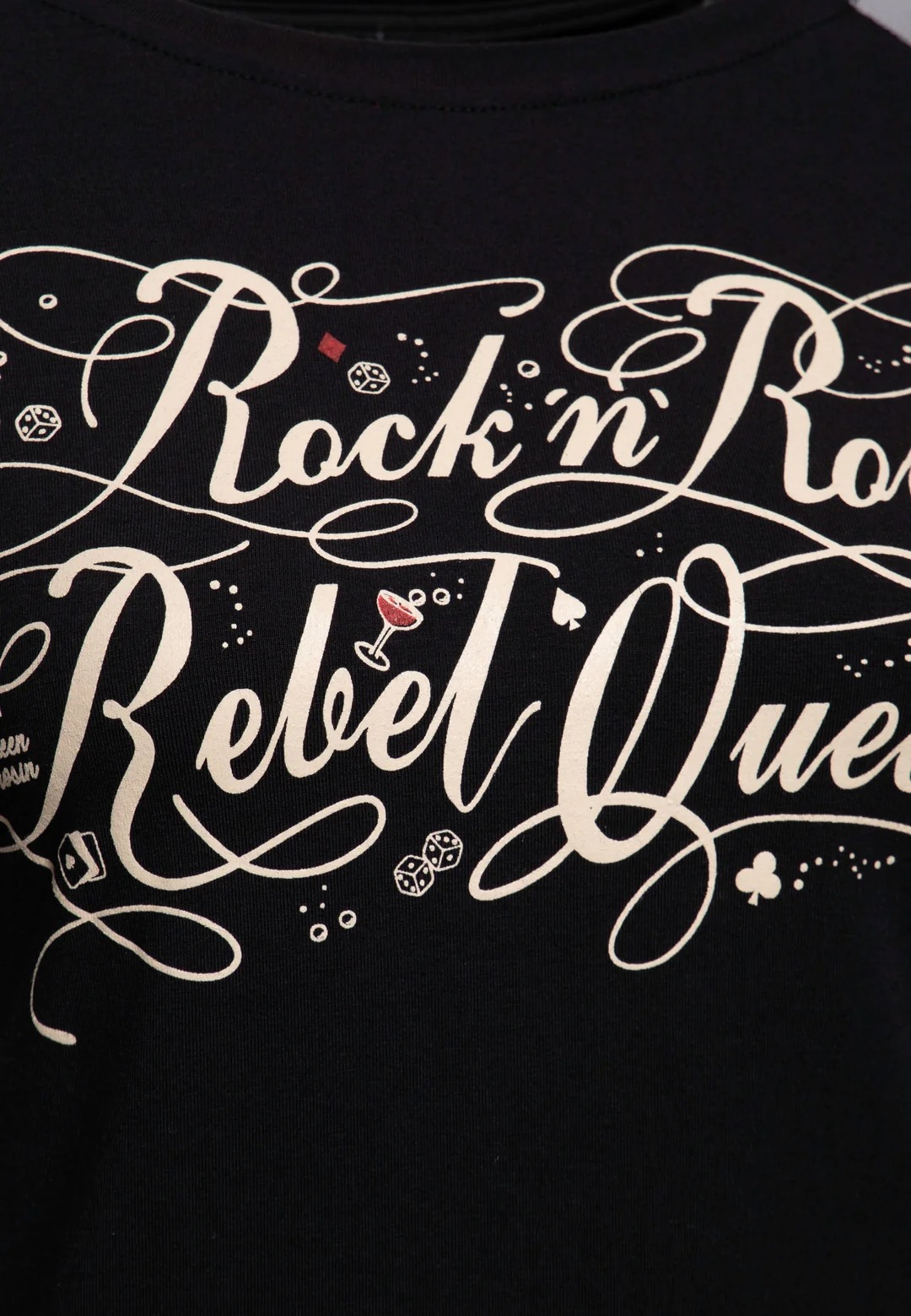 Queen Kerosin - Damen Basic Longsleeve "Rock'n Roll"