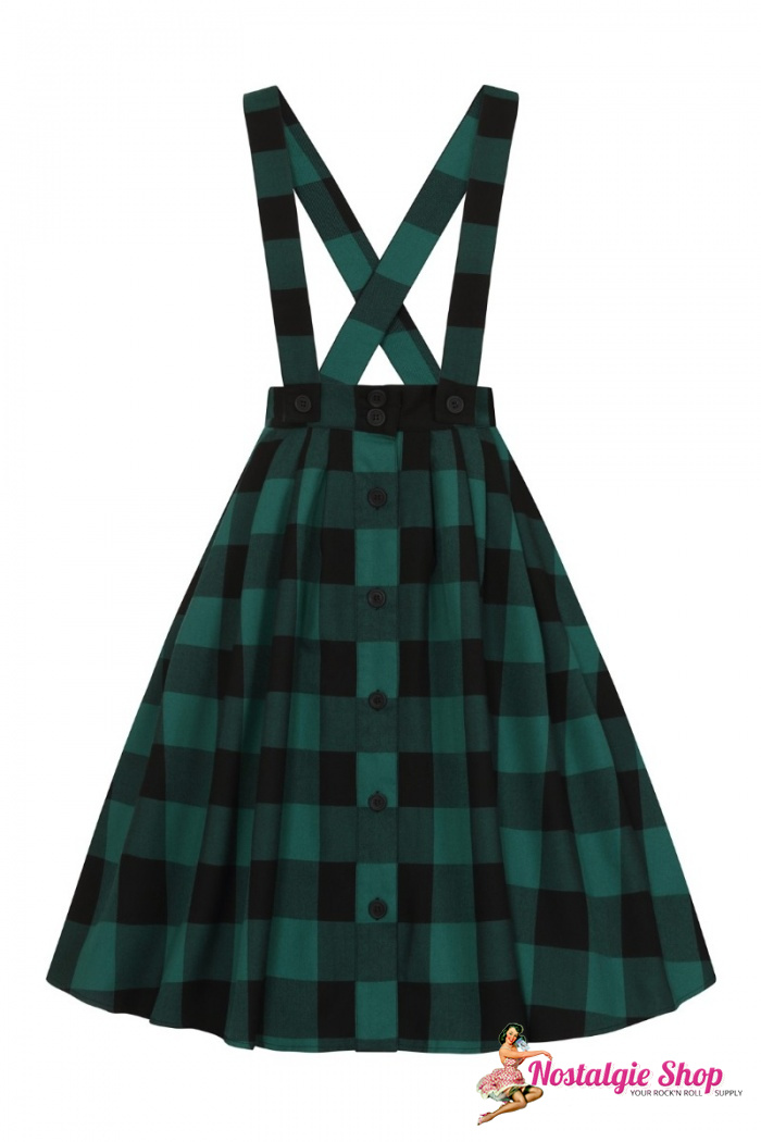 Hell Bunny Teen Spirit Pinafore Swingrock mit Trägern