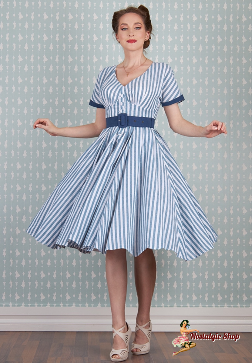 Meredith-Lee striped swing dress -Einzelstück L-