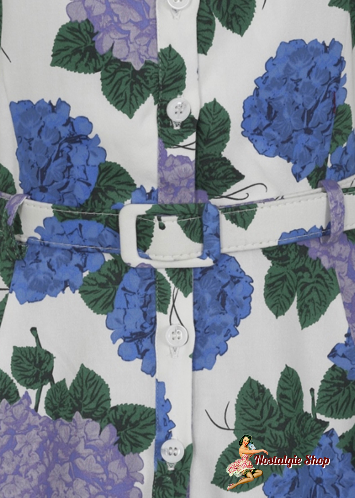 Collectif - Caterina Vintage Hortensia Swing Dress