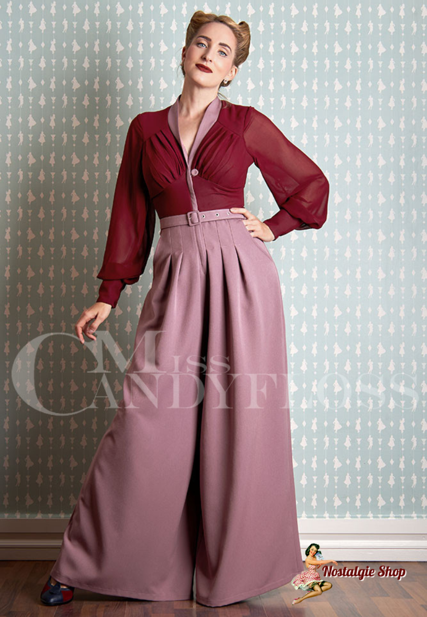 Miss Candyfloss - Morna-Bo Signature jumpsuit with sheer bishop sleeves