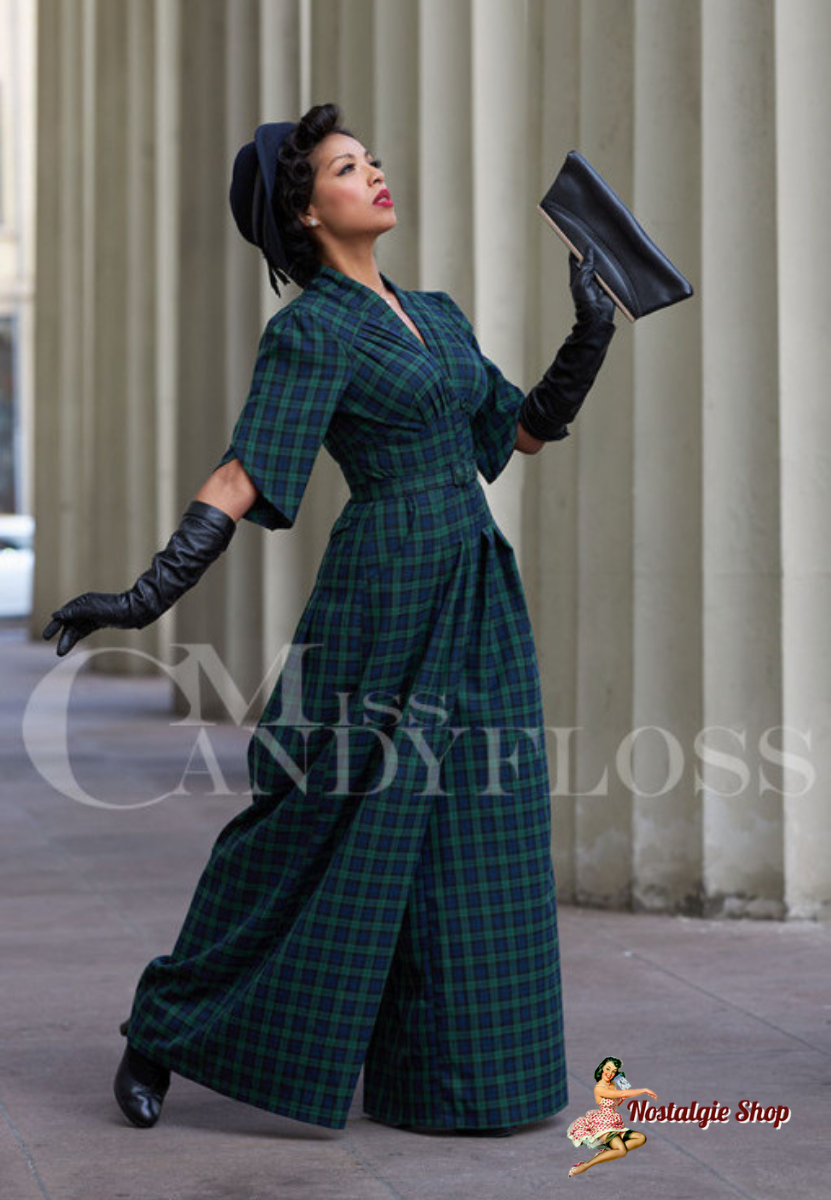 Miss Candyfloss - Camilla-Gia Tartan playsuit