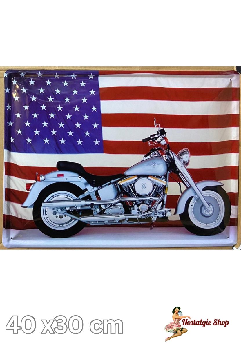 Blechschilder 30 x 40 cm verschiedene Motive,Route 66,Biker,Ford,Hot Rod,Vespa.BMW,usw.
