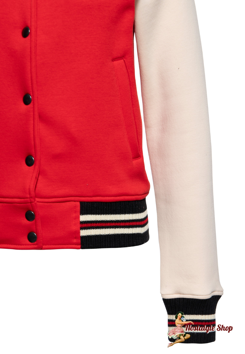 Queen Kerosin - Collegejacke Road Runner - High School» Rot