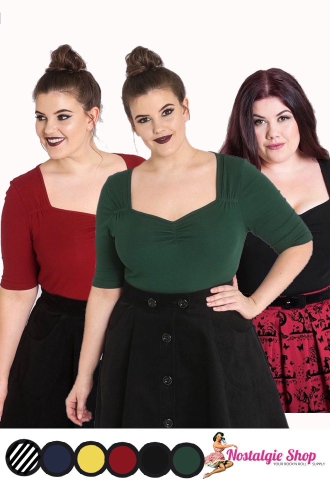 Hell Bunny Philippa Top - verschiedene Farben