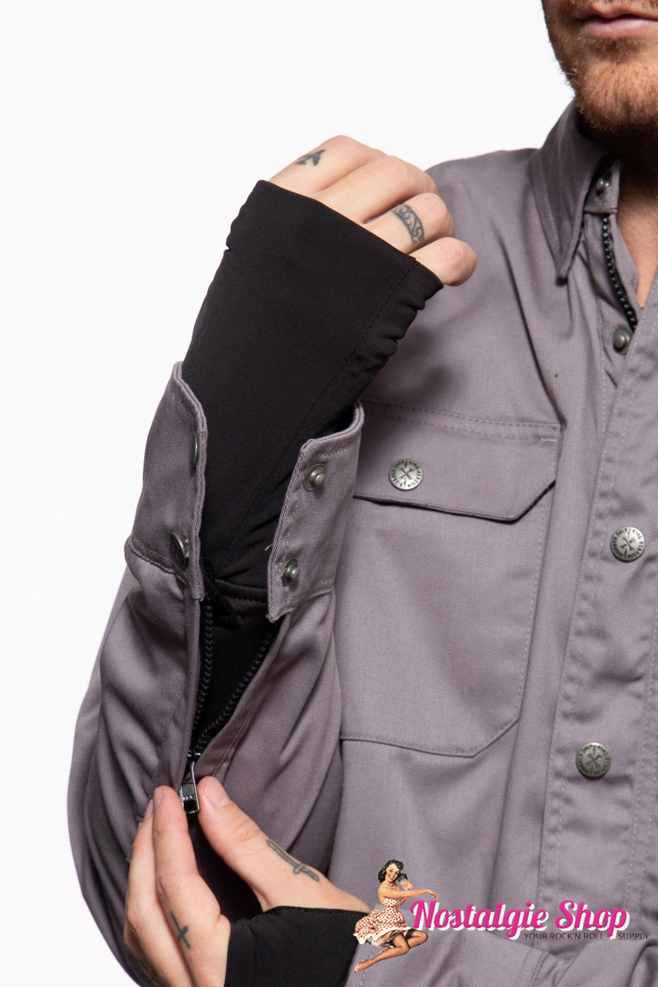 King Kerosin - Funktionshemd/jacke mit Softshell Innenfutter - El Caballero