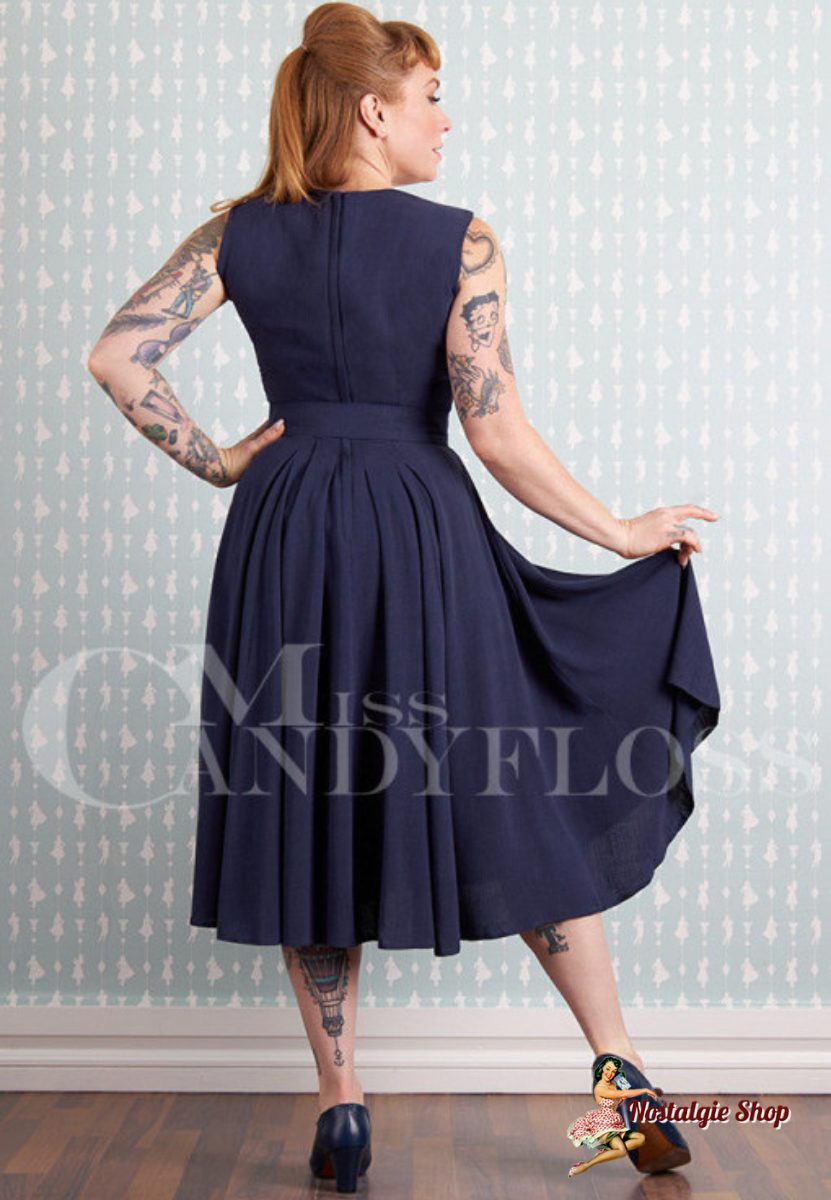 Miss Candyfloss - Raula-Indigo symmetrical summer dress