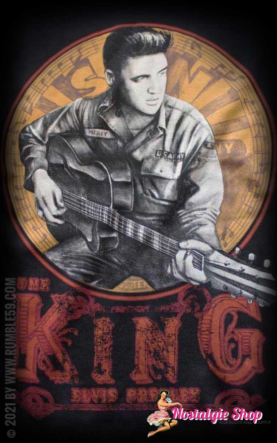 Rumble59 Damen T-Shirt Young Elvis Presley