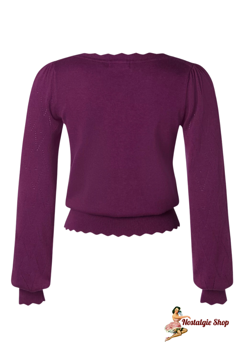 Banned - Scarlet Pullover grün & magenta