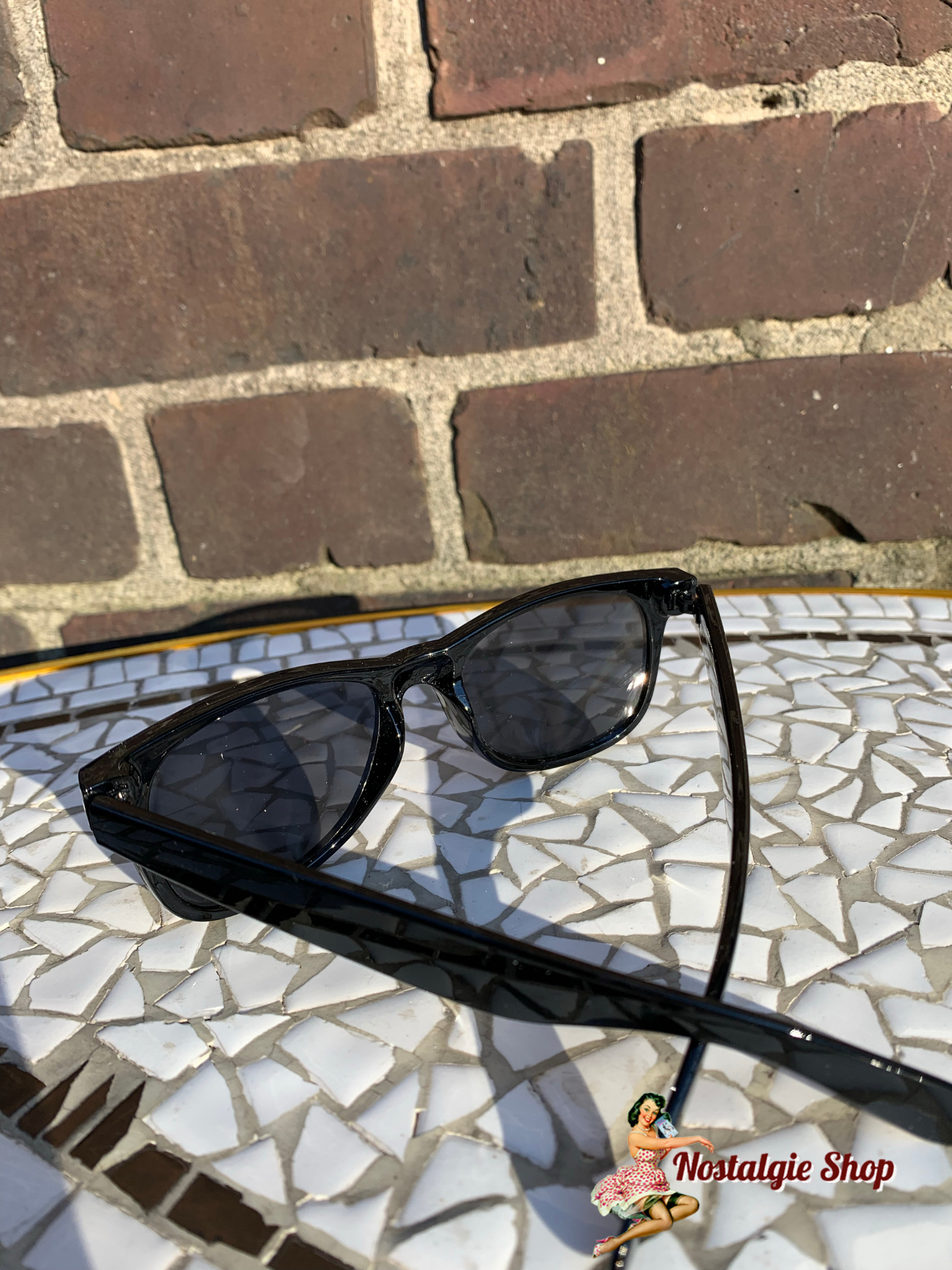 Retro Sonnenbrille James Dean - schwarz