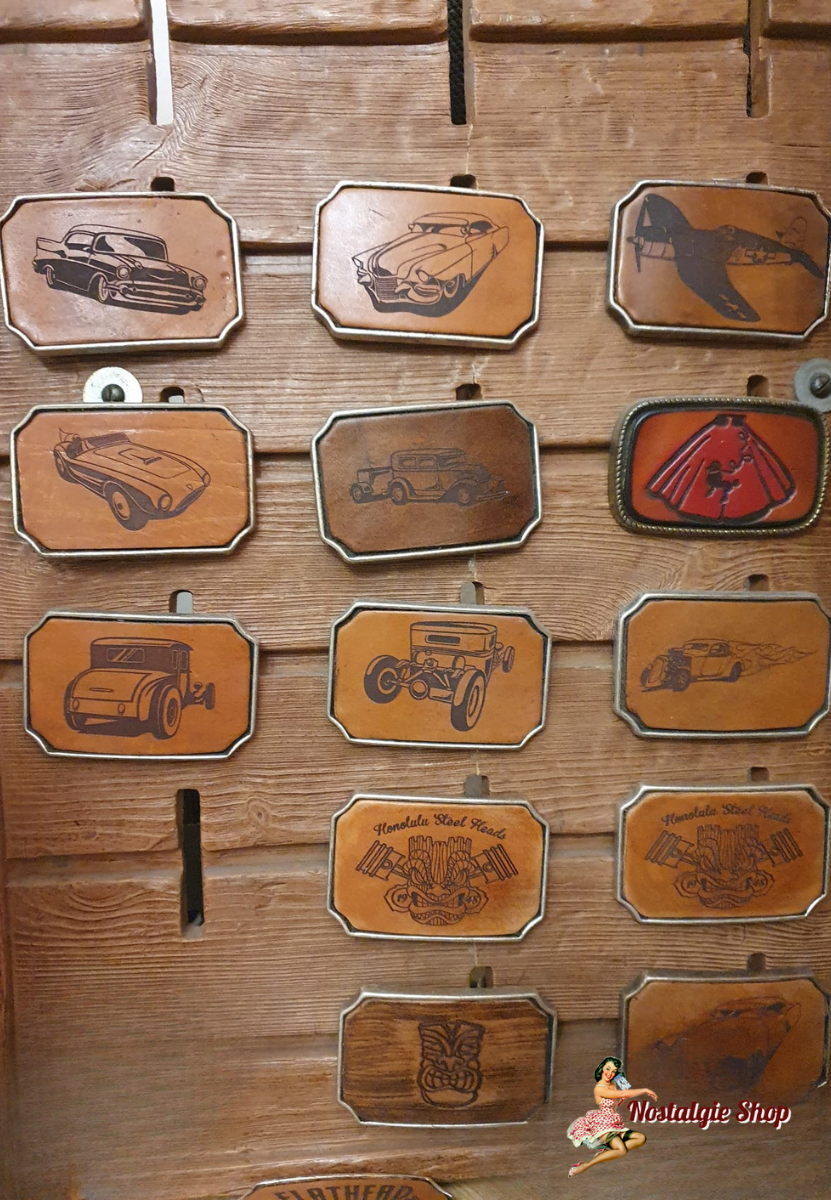 Rock cat Roll - Buckle Leder Verschiedene Motive