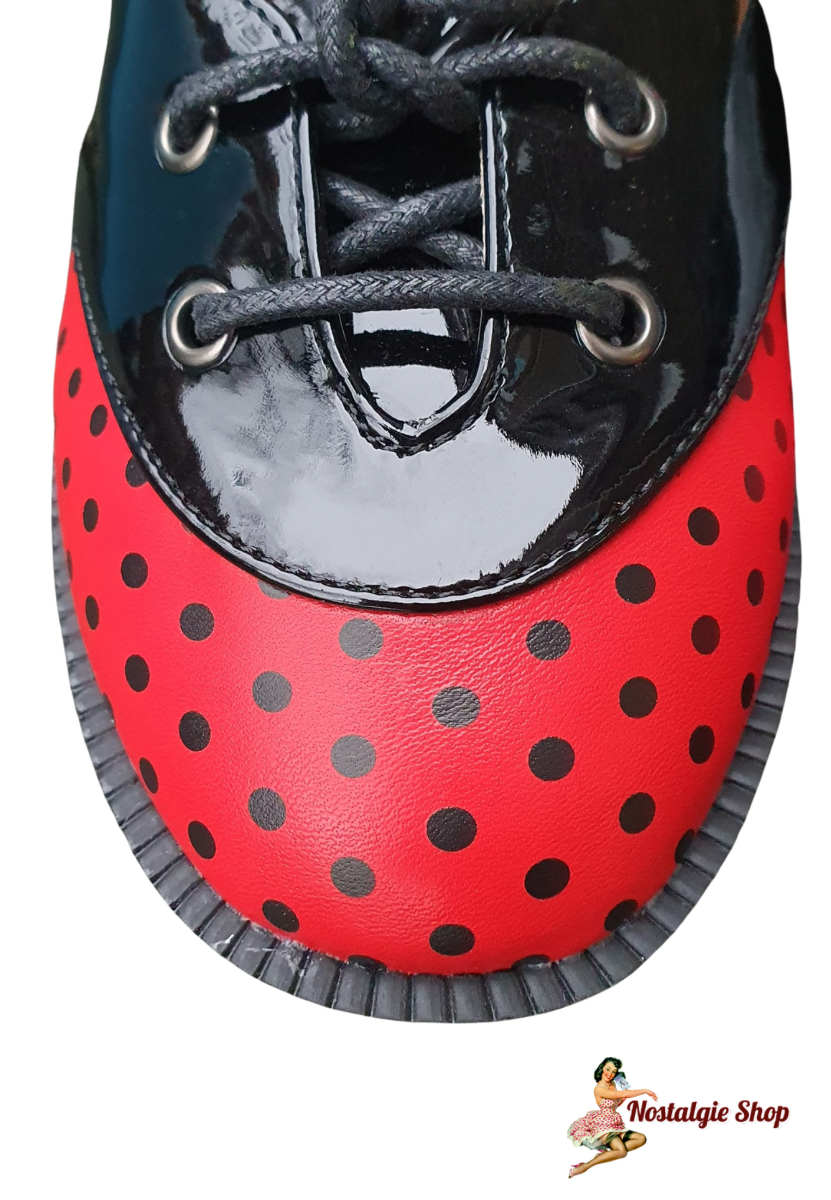Banned - Punkte Lack Ballerina Schuhe "Hello Sunshine Flats"