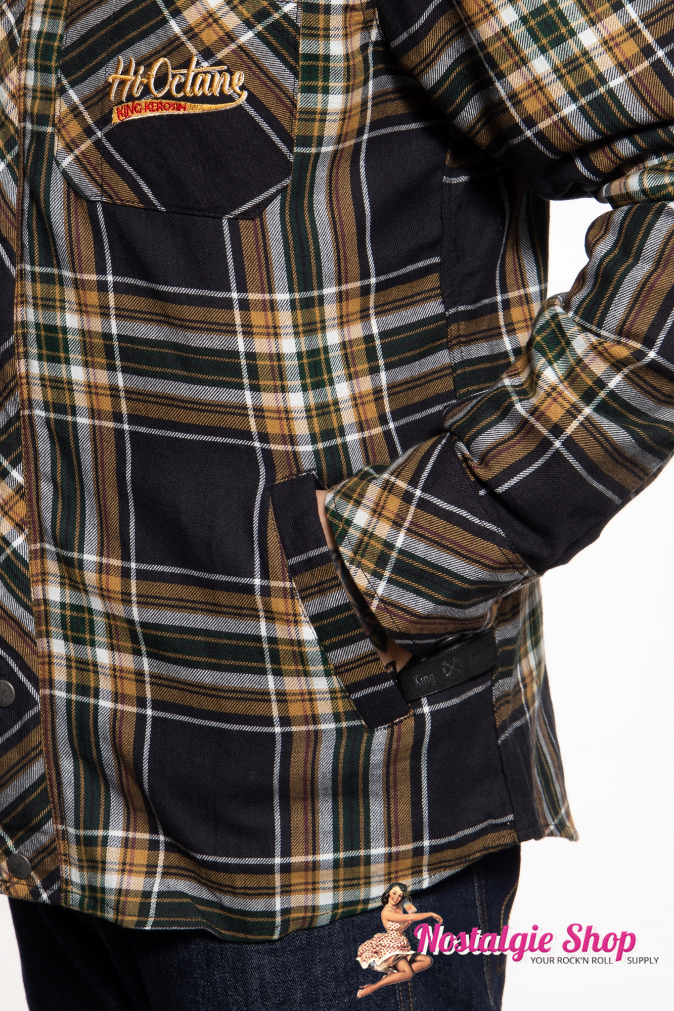 King Kerosin - Outdoor Funktionshemd/Jacke mit Softshell Innenfutter - Hi Octane