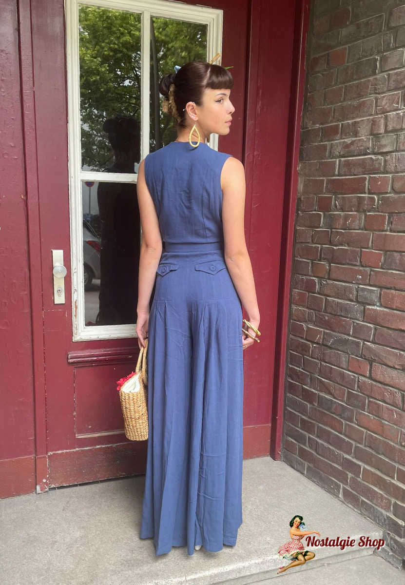 Miss Candyfloss - Zuzanne-Lee jumpsuit Navy