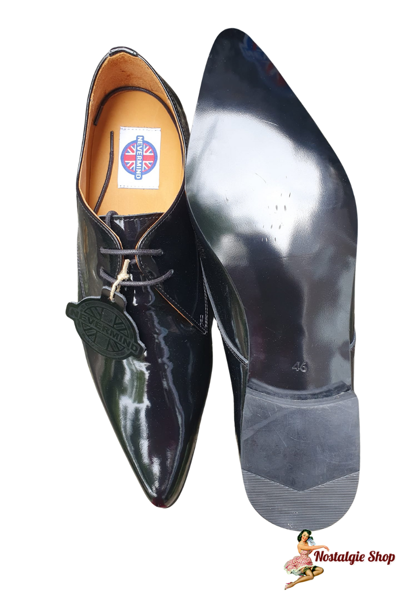 Nevermind - Lack Leder Rockabilly Piker,City Schuhe