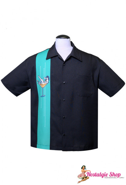 Steady Retro Bowling Shirt - Martini Girl