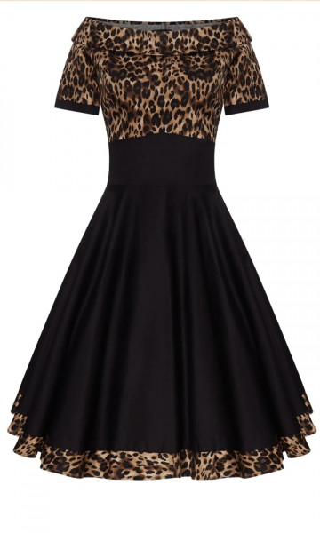 Dolly & Dotty - Darlene Swing Dress in Leopard Print