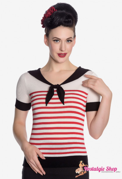 Hell Bunny Coco Striped Top