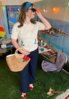 Pretty Vacant - Bestickter Anchor Cardigan