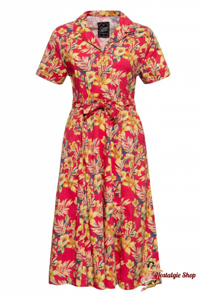 Queen Kerosin - Swingdress Hawaii Red